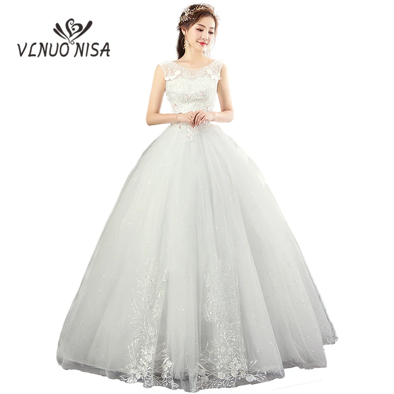 Elegant and Comfortable Embroidery Tulle Wedding Dresses Sexy Illusion Backless Lace Up Sleeveless Appliques Bridal Dresses
Elegant and Comfortable Embroidery Tulle Wedding Dresses Sexy Illusion Backless Lace Up Sleeveless Appliques Bridal Dresses