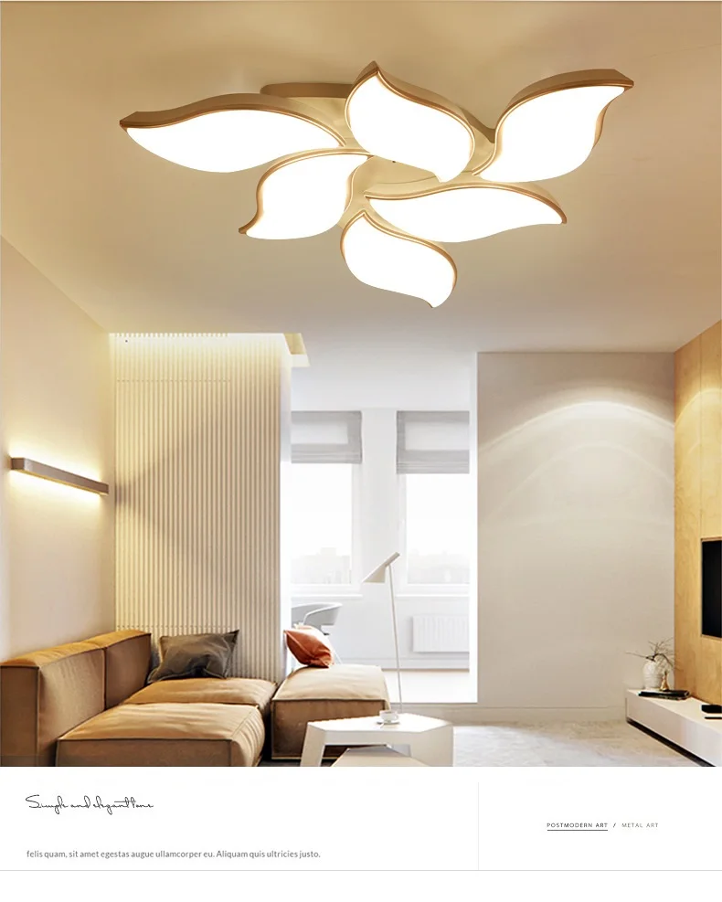 Modern LED Ceiling Lamp With Remote Control Home Deco Lighting Fixtures Ceiling Lights For Living Room Bedroom Lampara Techo 7