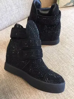 Fast delivery 2018 classic round toe increased internal hook&loop women sneakers crystal women shoes
Fast delivery 2018 classic round toe increased internal hook&loop women sneakers crystal women shoes