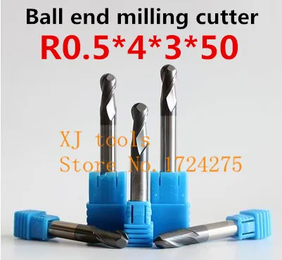 Tungsten steel cutter globular-shaped head cutting hardness HRC50 CNC carving tools CNC Milling Knife R0.5*4*3*50MM
Tungsten steel cutter globular-shaped head cutting hardness HRC50 CNC carving tools CNC Milling Knife R0.5*4*3*50MM