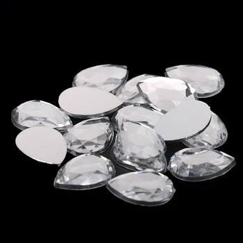 Tear Shape Clear Color Flat Facets Flat Back Acrylic Rhinestones Big Gems Strass Nail Art Decorations
Tear Shape Clear Color Flat Facets Flat Back Acrylic Rhinestones Big Gems Strass Nail Art Decorations