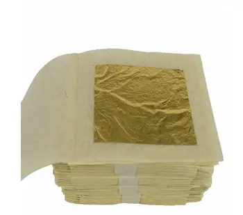 100pcs/lot Genuine 24K Edible Gold Leaf - Food Decoration Gold Leaf Gold mask for cosmetology Gold Foil cake decorating tools
100pcs/lot Genuine 24K Edible Gold Leaf - Food Decoration Gold Leaf Gold mask for cosmetology Gold Foil cake decorating tools