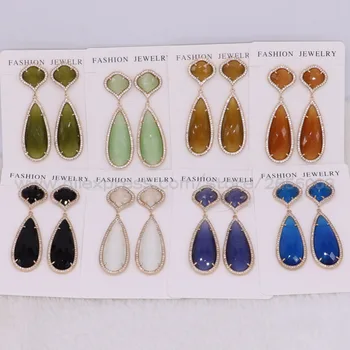 4 Pairs Mix colors faceted opal stones earrings Dark& gold metal jewelry High quality stone earring Trendy jewelry for women2444
4 Pairs Mix colors faceted opal stones earrings Dark& gold metal jewelry High quality stone earring Trendy jewelry for women2444