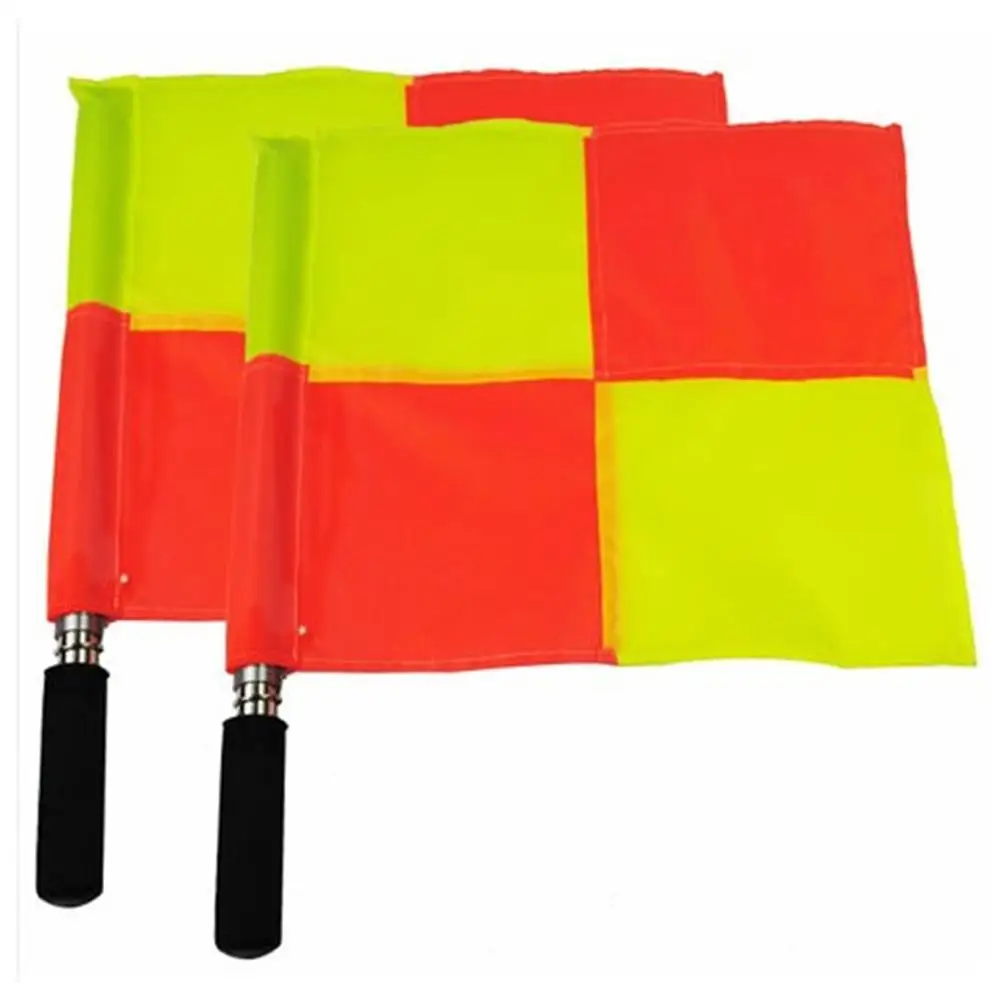 Mounchain Football Soccer Basketball Linesman Referee's Hand Signal Code Referee Flag Kits Competition Flag
Mounchain Football Soccer Basketball Linesman Referee's Hand Signal Code Referee Flag Kits Competition Flag