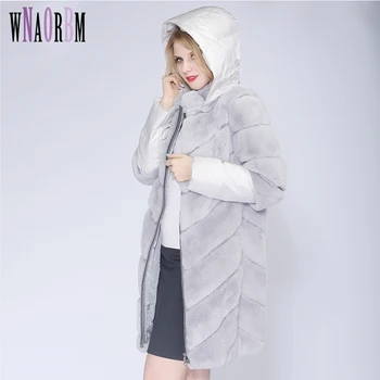 2020 Detachable Real Fur Winter Jacket Women Down Hat and Sleeves Warm Winter Women Rex Rabbit Coat Real Manteau Fourrure Femme
2020 Detachable Real Fur Winter Jacket Women Down Hat and Sleeves Warm Winter Women Rex Rabbit Coat Real Manteau Fourrure Femme