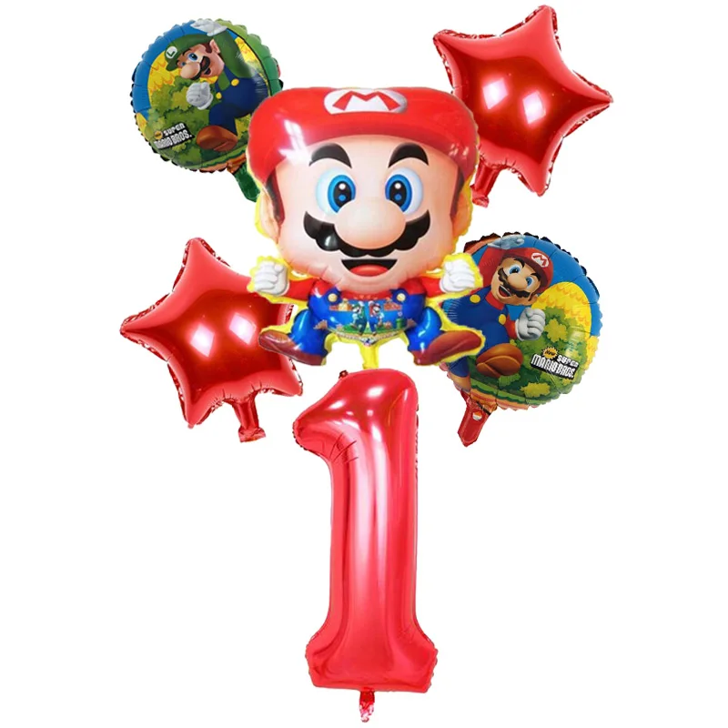 6pcs/set Cartoon Mario foil Balloon 32 inch Number Balloon kids Boy Birthday Party Decor Mario Luigi Bros Mylar Blue Red Balloon
6pcs/set Cartoon Mario foil Balloon 32 inch Number Balloon kids Boy Birthday Party Decor Mario Luigi Bros Mylar Blue Red Balloon