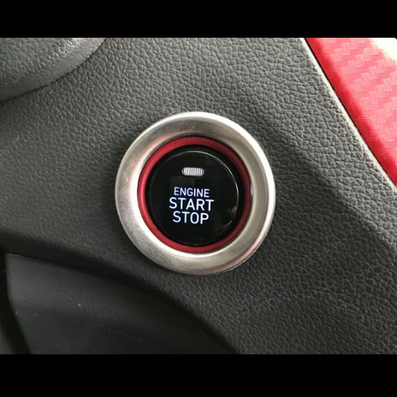 Фото Для Hynudai Solaris 2 2017 автомобильные аксессуары кнопка запуска и остановки двигателя