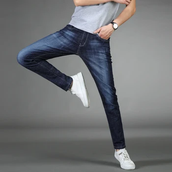 Free Shipping High Quality 2018 Men's Autumn Straight Blue Jeans Business Casual Pants Denim Long Trousers Plus Size 28-38
Free Shipping High Quality 2018 Men's Autumn Straight Blue Jeans Business Casual Pants Denim Long Trousers Plus Size 28-38