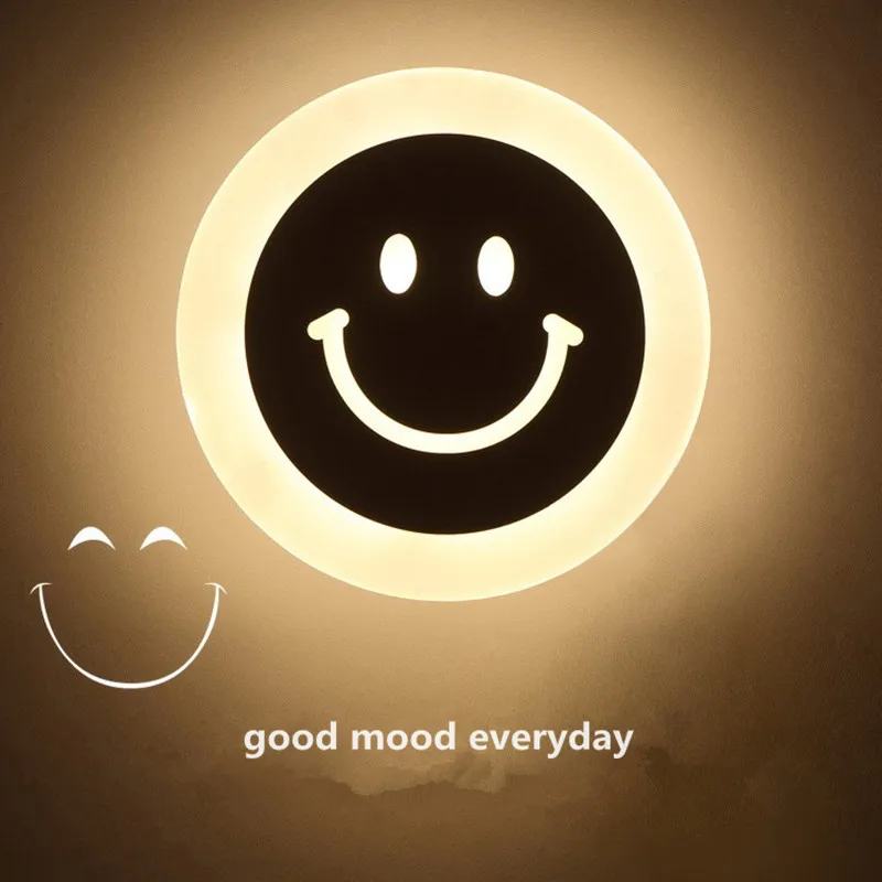 220V110V indoor lighting home bedroom bedside smile lamp study bathroom living room balcony attic sun wall | Освещение