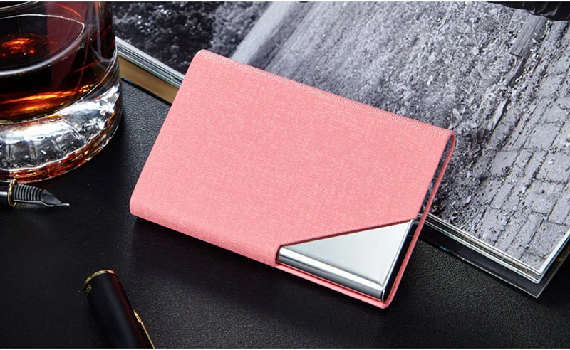 Card Holder Fashion 2017 Metal Aluminum For Women Men Small Card Wallet Case Business Holder (6)