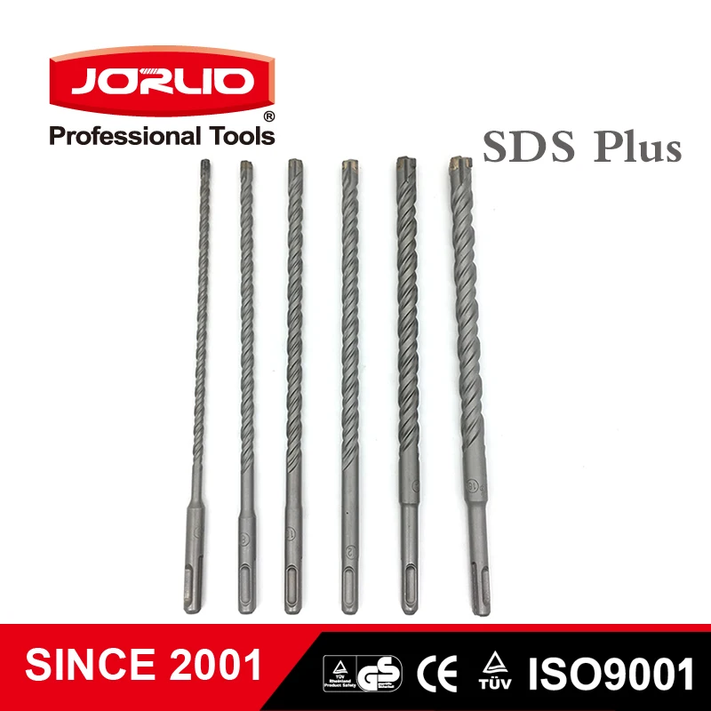 

Electric Hammer Drill Bits 260mm 6/8/10/12/14/16/18mm Crosshead Twin spiral SDS Plus for Masonry Concrete Rock Stone