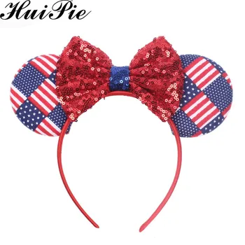 2019 Minnie Mouse Ears American July 4th Sequins Hair Bow Headband Hair Accessories Hairband For Women/Girl One size Headwear
2019 Minnie Mouse Ears American July 4th Sequins Hair Bow Headband Hair Accessories Hairband For Women/Girl One size Headwear
