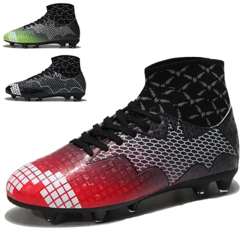 Men Football Boots Sports Soccer Cleats Boots Long Spikes TF Spikes Ankle High Top Sneakers Soft Indoor Futsal Soccer Shoes Men
Men Football Boots Sports Soccer Cleats Boots Long Spikes TF Spikes Ankle High Top Sneakers Soft Indoor Futsal Soccer Shoes Men