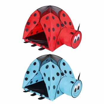 2-in-1 Kids Play Indoor/Outdoor Tunnel Tent Ladybug Cartoon Beach Sun Pop Up Tent Playground Beetle Game House for Children Hot
2-in-1 Kids Play Indoor/Outdoor Tunnel Tent Ladybug Cartoon Beach Sun Pop Up Tent Playground Beetle Game House for Children Hot