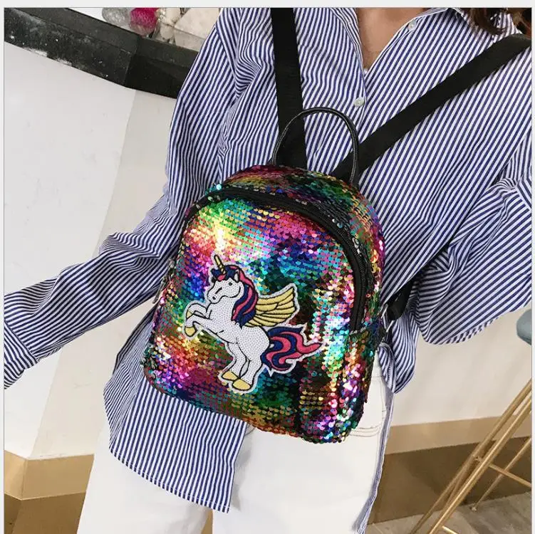 Kawaii Cute Unicorn Women PU Leather Backpacks Sequin Ladies School Bags For Teenager Girls Rucksack Bagpack Female Mochila
Kawaii Cute Unicorn Women PU Leather Backpacks Sequin Ladies School Bags For Teenager Girls Rucksack Bagpack Female Mochila