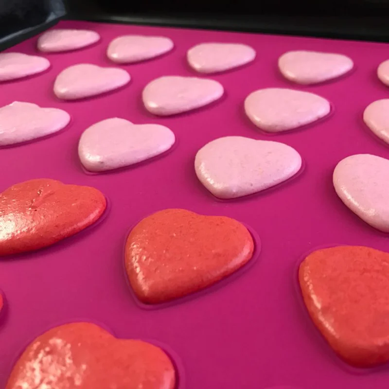 Silicone Bakeware 42 Hearts Shape Macaroon Molds for Muffin Oven Pad Baking Tray Liner Cake Pastry Macaron Doormat Waffle Maker
Silicone Bakeware 42 Hearts Shape Macaroon Molds for Muffin Oven Pad Baking Tray Liner Cake Pastry Macaron Doormat Waffle Maker