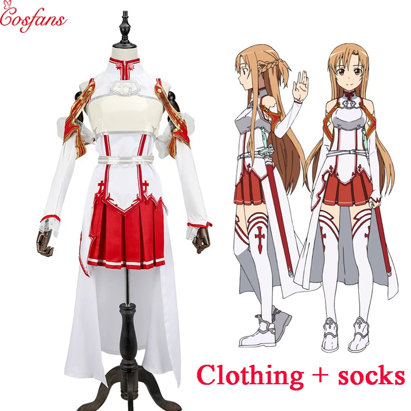 2018 Asuna cosplay Sword Art Online cosplay SAO Asuna Battle Suit Set Full Halloween Uniform Fancy dress adult women's clothing
2018 Asuna cosplay Sword Art Online cosplay SAO Asuna Battle Suit Set Full Halloween Uniform Fancy dress adult women's clothing
