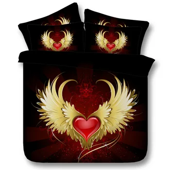 3D HD digital printing bedding set cotton factory direct angel wings king size duvet cover Adult child bedding home textile
3D HD digital printing bedding set cotton factory direct angel wings king size duvet cover Adult child bedding home textile