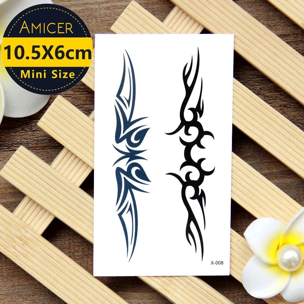 10.5X6 cm Waterproof Temporary Tattoo Sticker sexy totem tattoo Water Transfer Flash Tattoo fake tattoo for women men kids X008
10.5X6 cm Waterproof Temporary Tattoo Sticker sexy totem tattoo Water Transfer Flash Tattoo fake tattoo for women men kids X008