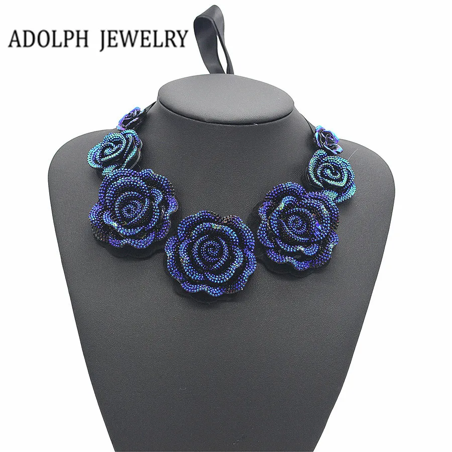 ADOLPH Jewelry 2014 New Hot high quality jewelry Colorful Crystal Blue Flower Necklace Woman Pop Star Necklaces & Pendants
ADOLPH Jewelry 2014 New Hot high quality jewelry Colorful Crystal Blue Flower Necklace Woman Pop Star Necklaces & Pendants