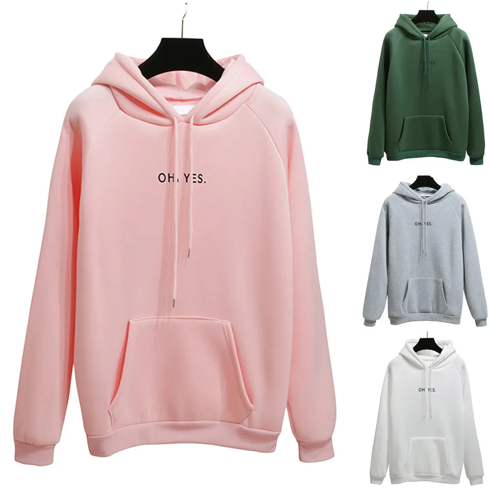 Sweatshirts Women 2019 Oh Yes Print Hoodies Long Sleeve O-Neck Ladies Hooded Sweatshirt moletom feminino 18SEP13
Sweatshirts Women 2019 Oh Yes Print Hoodies Long Sleeve O-Neck Ladies Hooded Sweatshirt moletom feminino 18SEP13