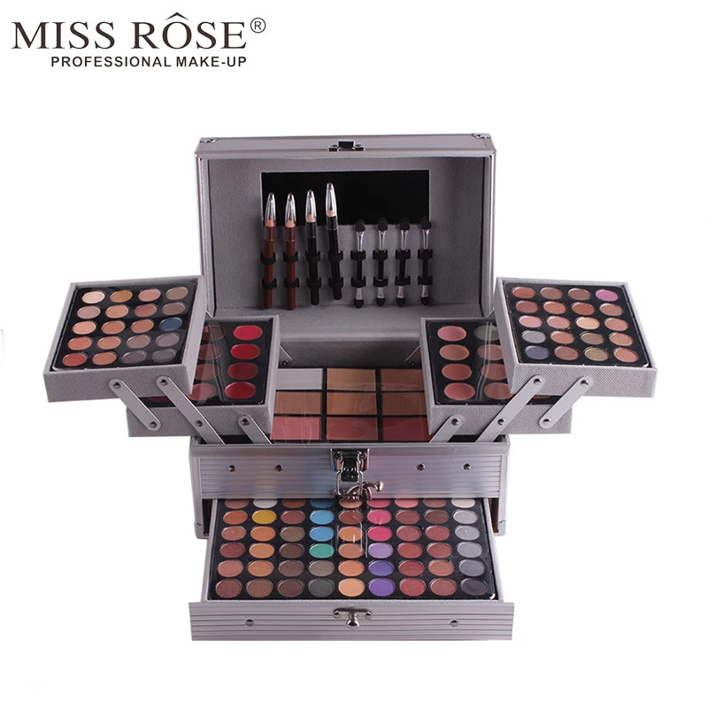 Miss Rose 1 Box Professional Make-up Artist Use 94 Colors Matte Shimmer Eye Shadow + Concealer+ lipstick pen + Blush A153
Miss Rose 1 Box Professional Make-up Artist Use 94 Colors Matte Shimmer Eye Shadow + Concealer+ lipstick pen + Blush A153