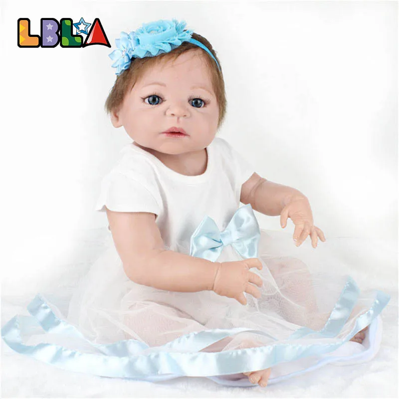 22 inch 55cm Baby Doll Lifelike Soft Silicone Vinyl Reborn Dolls Girl Play Toys for Lifestyle + Nursing Bottle + Nipple
22 inch 55cm Baby Doll Lifelike Soft Silicone Vinyl Reborn Dolls Girl Play Toys for Lifestyle + Nursing Bottle + Nipple