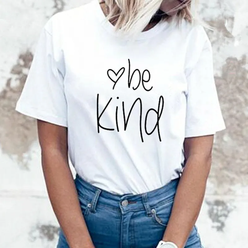 Be Kind Print T Shirt Women Korean Fashion New Harajuku Women Tops Short Sleeve Cotton O-neck Tshirt Women Top Tee Shirt Femme
Be Kind Print T Shirt Women Korean Fashion New Harajuku Women Tops Short Sleeve Cotton O-neck Tshirt Women Top Tee Shirt Femme