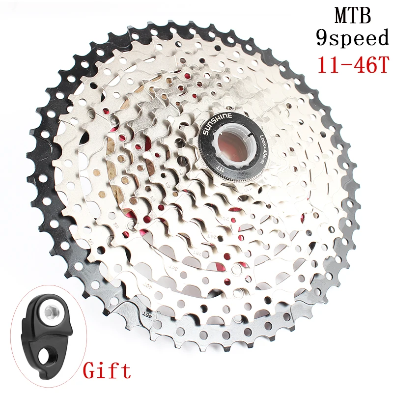 SUNSHINE-SZ MTB 9 скоростей 11-46T кассета s звездочки В k7 коэффициент совместимости с M430 M4000