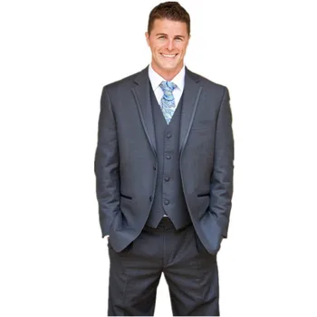 new Slim Fit Side Slit Light Gray Two Buttons Notch Lapel Groom Tuxedos Men Suits Man Business Suit Jacket+Pant+vest
new Slim Fit Side Slit Light Gray Two Buttons Notch Lapel Groom Tuxedos Men Suits Man Business Suit Jacket+Pant+vest