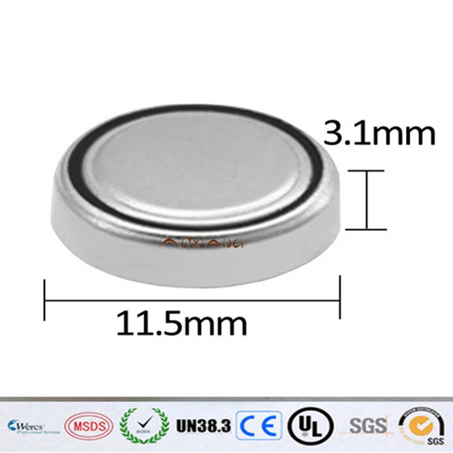 10Pcs 1.5v AG10 Button Cell Battery 389a L1131 189 389 LR1130 SR1130 LR54 Watch Toys Clock Batteries
10Pcs 1.5v AG10 Button Cell Battery 389a L1131 189 389 LR1130 SR1130 LR54 Watch Toys Clock Batteries