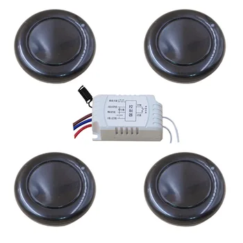 New Style AC220V1CH Wireless RF Remote Control Switch4*Black Transmitter+ 1*Receiver for Access/Door System 315/433mhz
New Style AC220V1CH Wireless RF Remote Control Switch4*Black Transmitter+ 1*Receiver for Access/Door System 315/433mhz
