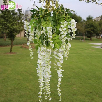 10pcs Romantic artificial silk wisteria hanging flowers hanging fake flower garden home decoration wedding party purple white
10pcs Romantic artificial silk wisteria hanging flowers hanging fake flower garden home decoration wedding party purple white