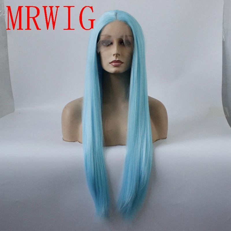 MRWIG Real Looking Long Straight Synthetic Lace Front Wig Long Light Blue Hair Heat Resistant Middle Part 26in150%
MRWIG Real Looking Long Straight Synthetic Lace Front Wig Long Light Blue Hair Heat Resistant Middle Part 26in150%