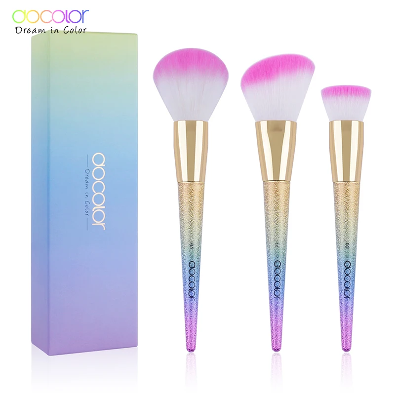 Docolor 3PCS/Set Countour Foundation Powder Brush Face Makeup Brush Set Beauty Essential Brushes for Makeup with Box
Docolor 3PCS/Set Countour Foundation Powder Brush Face Makeup Brush Set Beauty Essential Brushes for Makeup with Box