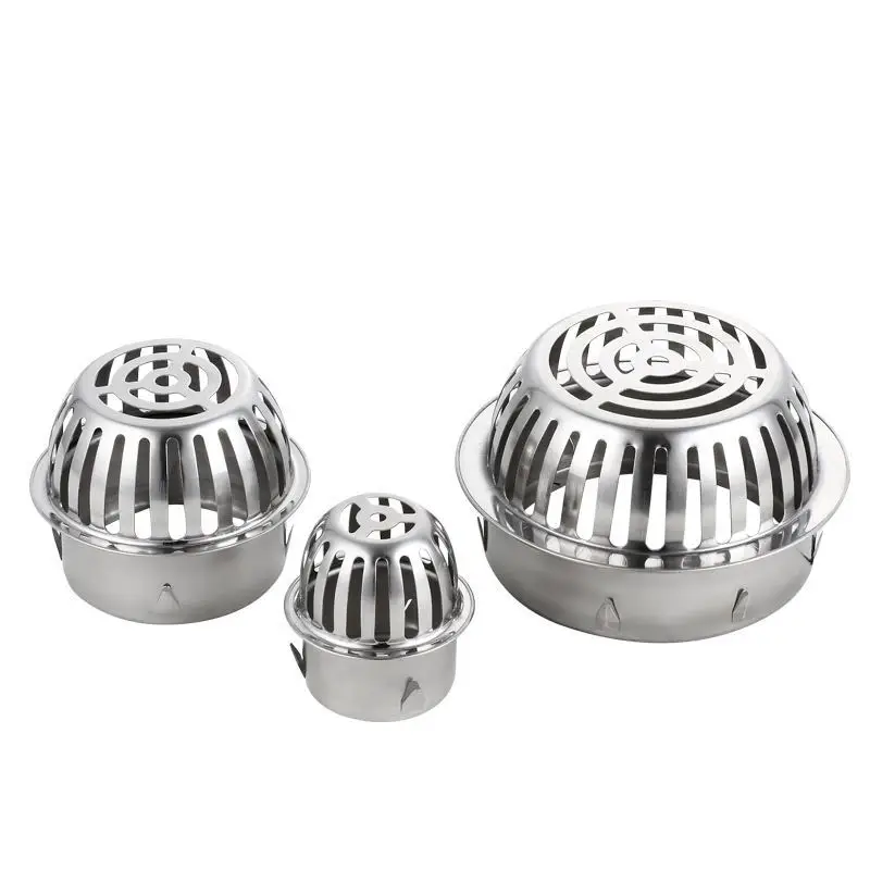 Stainless steel balcony roof floor drain Wall hole Vent cover shower large displacement drainage filter for 50-110mm pvc tube
Stainless steel balcony roof floor drain Wall hole Vent cover shower large displacement drainage filter for 50-110mm pvc tube