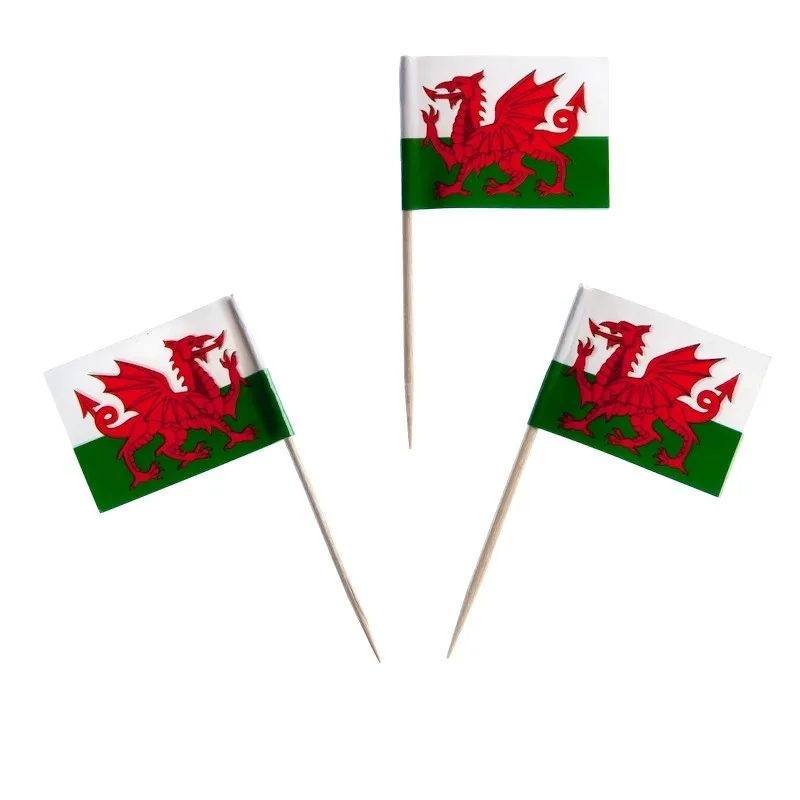 Toothpicks WALES Flag Paper Cupcake Sticks Party Cocktail Catering Welsh Cymru A Toothpicks WALES Flag Paper Cupcake Sticks Party Cocktail Catering Welsh Cymru A