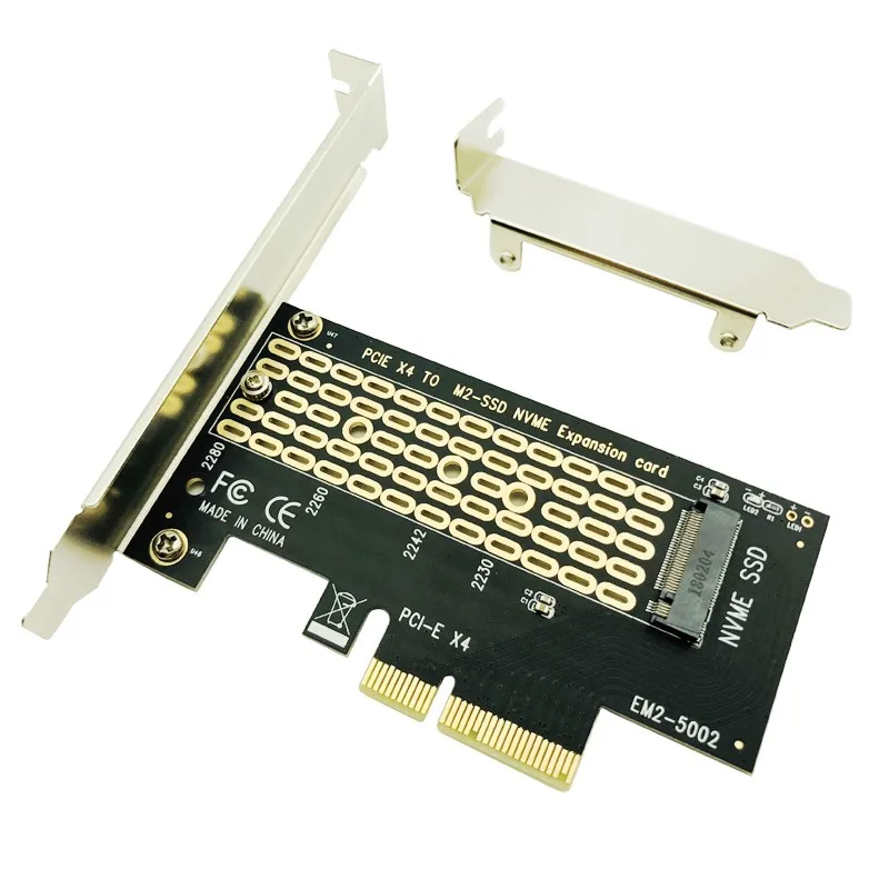 PCI-Express PCI-E 3.0 X4 to M.2 NVMe M Key Interface Converter Adapter Card M2 NVMe PCIE SSD Riser Card for 2230 2242 2260 2280
PCI-Express PCI-E 3.0 X4 to M.2 NVMe M Key Interface Converter Adapter Card M2 NVMe PCIE SSD Riser Card for 2230 2242 2260 2280