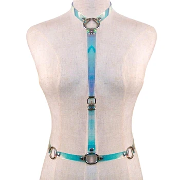 Sexy cool Body Harness Transparent Transparent Slimming Waist Belts Y Shape Metal ring PVC Harness Body Bondage Cage Straps
Sexy cool Body Harness Transparent Transparent Slimming Waist Belts Y Shape Metal ring PVC Harness Body Bondage Cage Straps