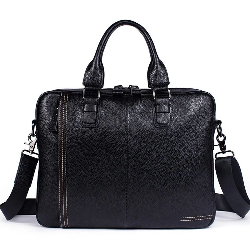 Natural Cow Leather Briefcase Business Men Handbag 100% Genuine Leather Laptop Shoulder bags Male Tote Large Crossbody bag 2019
Natural Cow Leather Briefcase Business Men Handbag 100% Genuine Leather Laptop Shoulder bags Male Tote Large Crossbody bag 2019