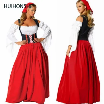 HUIHONSHE New PLUS Size Long Red Oktoberfest Beer Maid Peasant Dress Costume German Wench Adult Lady Beer Festival attendant
HUIHONSHE New PLUS Size Long Red Oktoberfest Beer Maid Peasant Dress Costume German Wench Adult Lady Beer Festival attendant