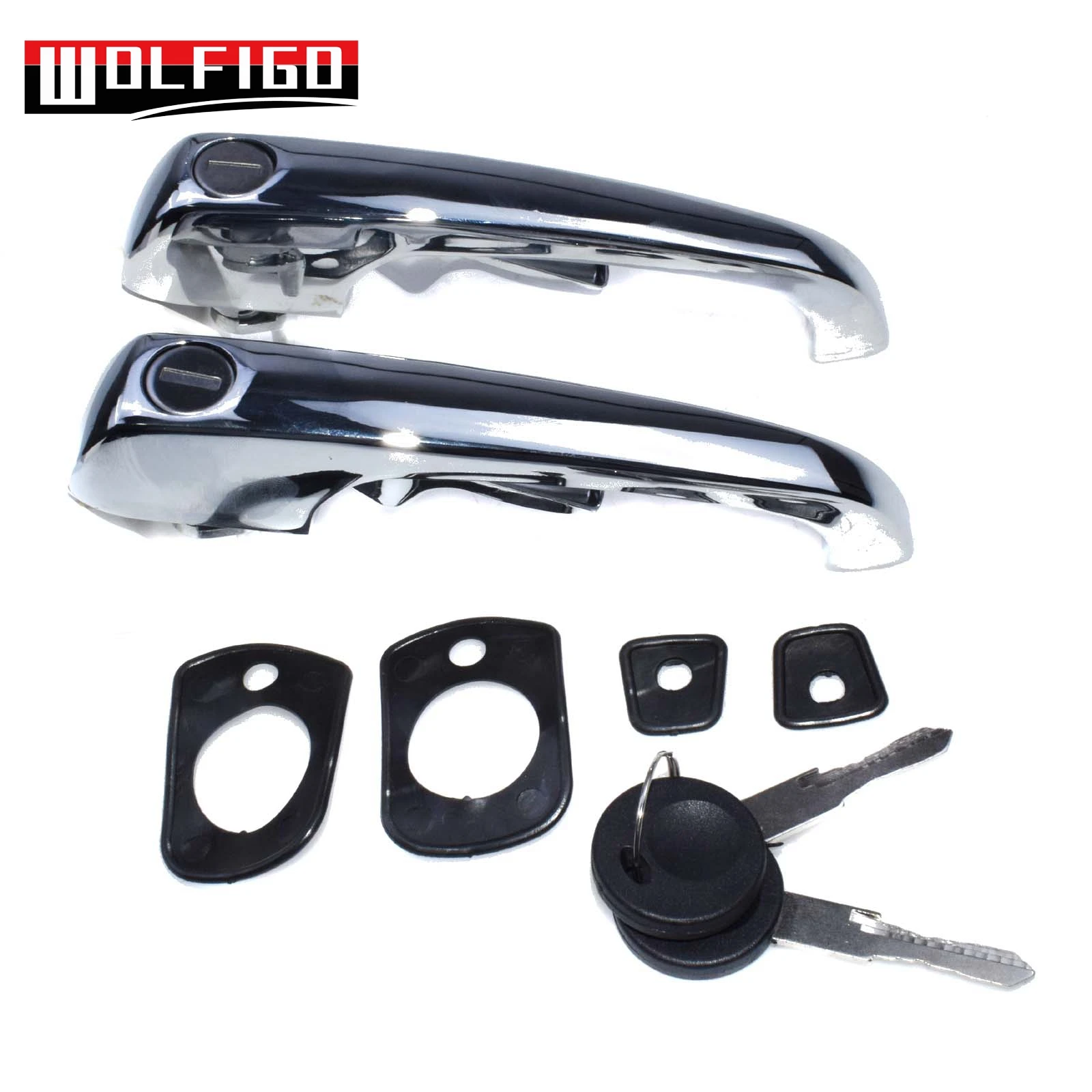 VW BUS TYPE 2 69-79 THING OUTER DOOR HANDLE PAIR KEYED ALIKE 211898205N////10