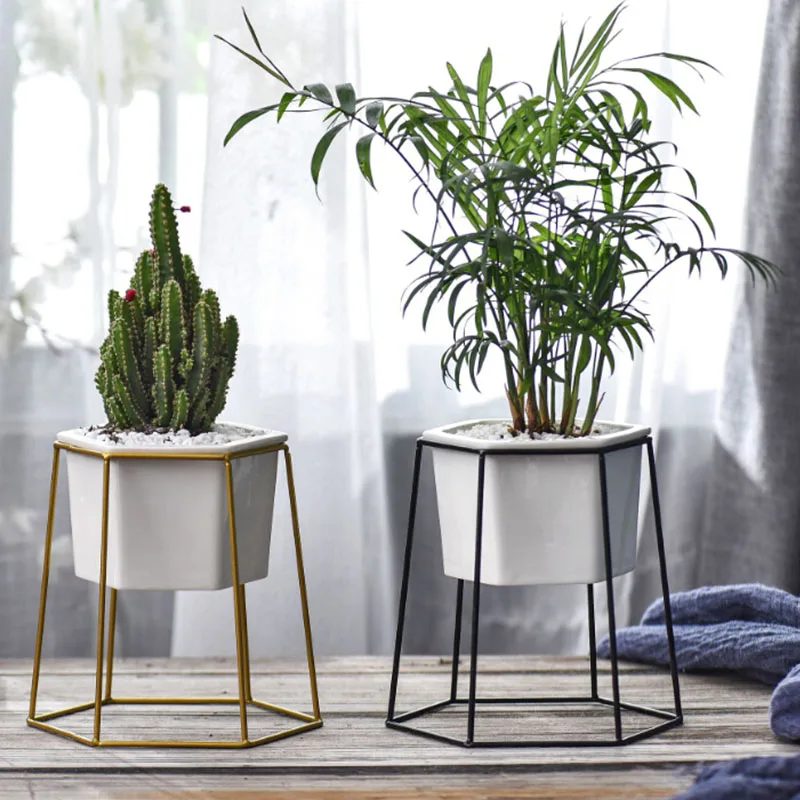 Flower Pots Nordic Minimalist Geometry Iron Ceramic Succulent Pot Vanilla Green Plant Desktop Flower Pot For Home Garden Decor
Flower Pots Nordic Minimalist Geometry Iron Ceramic Succulent Pot Vanilla Green Plant Desktop Flower Pot For Home Garden Decor