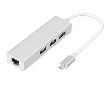 KuWfi USB3.0 3 Ports USB Type C To HUB 10/100/1000 Network Card USB C HUB Gigabit Ethernet Rj45 Lan Adapter For MacBook
KuWfi USB3.0 3 Ports USB Type C To HUB 10/100/1000 Network Card USB C HUB Gigabit Ethernet Rj45 Lan Adapter For MacBook