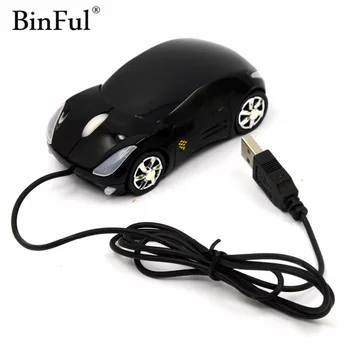 BinFul New 3D Optical USB Wired Mouse Mice 1600DPI Car Shape for PC Laptop Notebook Computer Black car-styling Mouse
BinFul New 3D Optical USB Wired Mouse Mice 1600DPI Car Shape for PC Laptop Notebook Computer Black car-styling Mouse
