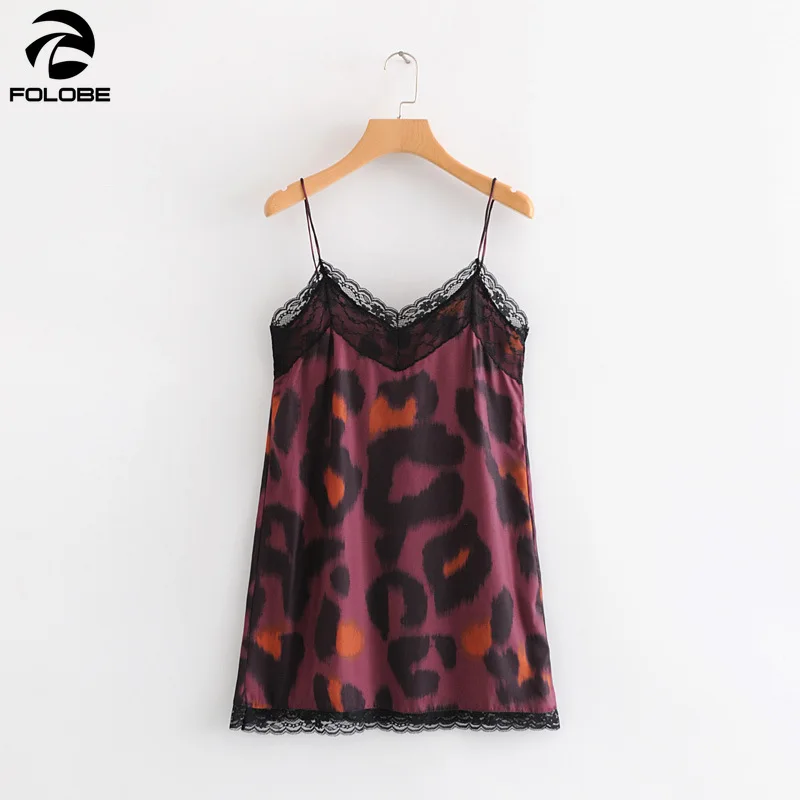FOLOBE Sexy V neck lace leopard print shift dresses animal pattern spaghetti strap sleeveless casual dress vestido mujer
FOLOBE Sexy V neck lace leopard print shift dresses animal pattern spaghetti strap sleeveless casual dress vestido mujer