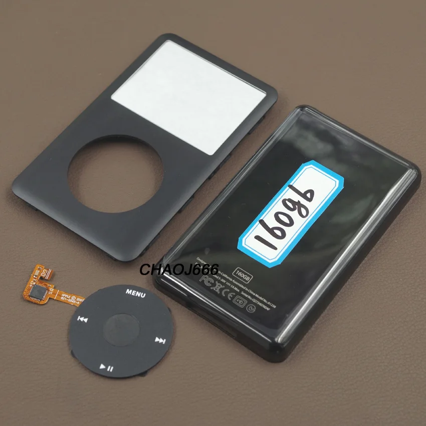 Pure Black Front Faceplate Back Metal Case Cover Shell Clickwheel Button for iPod 6th 7th Classic Thick Thin 160GB
Pure Black Front Faceplate Back Metal Case Cover Shell Clickwheel Button for iPod 6th 7th Classic Thick Thin 160GB