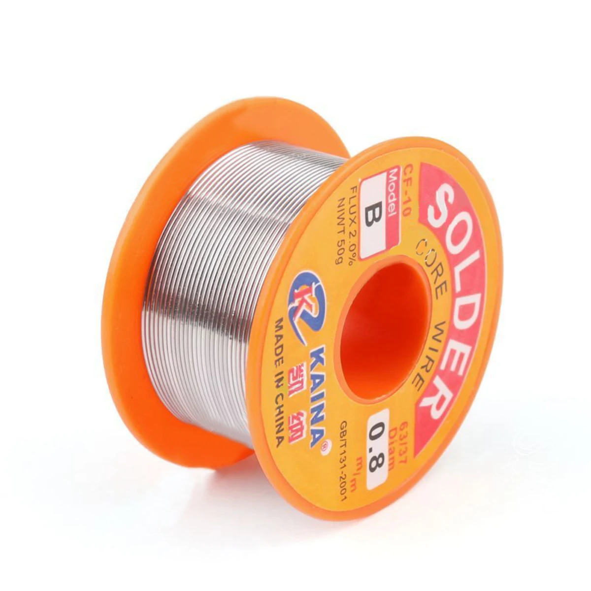 OSSIEAO 63/37 0.8mm 50g Tin Lead Rosin Core Solder Flux Soldering Welding Iron Wire Reel