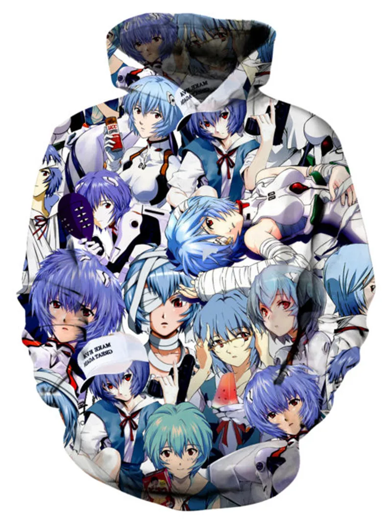 SOSHIRL Anime Hoodie Harajuku Rei Ayanami Evangelion Tracksuit Classic Mens Clothing Unisex Winter Hoodies 2018 Comic Pullover
SOSHIRL Anime Hoodie Harajuku Rei Ayanami Evangelion Tracksuit Classic Mens Clothing Unisex Winter Hoodies 2018 Comic Pullover