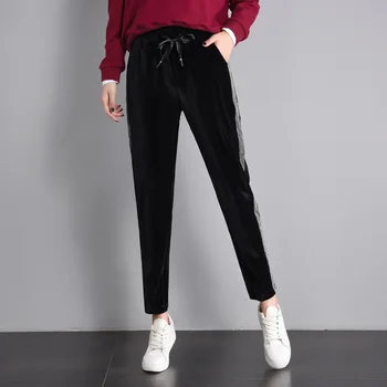 Nonis Women Casual High Waist High Elastic Autumn Winter Radish Pants Girls Pleuche Velvet Loose Sport Long Trousers
Nonis Women Casual High Waist High Elastic Autumn Winter Radish Pants Girls Pleuche Velvet Loose Sport Long Trousers